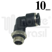 KIT 10 CONEXO UNIO EM L 1/4X10MM 