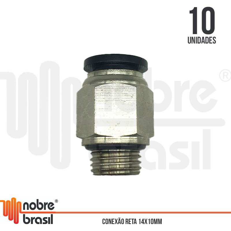 KIT 10-CONEXO RETA 1/4X10MM - Foto 2